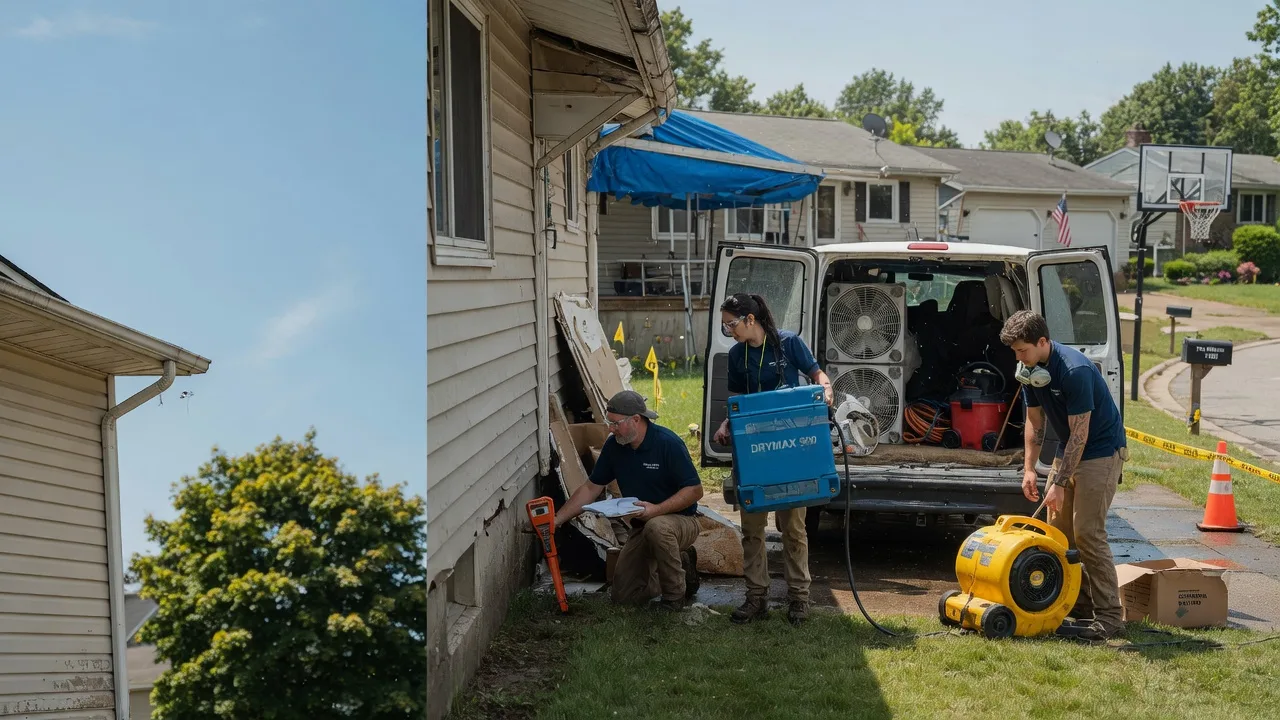 Ceiling Leak Cleanup in Onalaska, WI near me